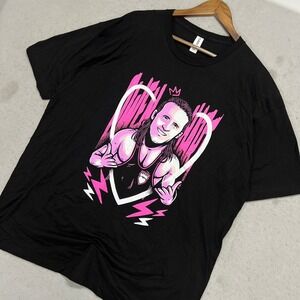 Owen Hart Wrestling Graphic T-Shirt Black Mens XXL Pro AEW WWE TNA Tultex